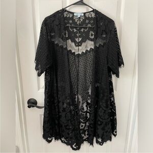 She + Sky Kimono/ Coverup, Lace Design, Size L